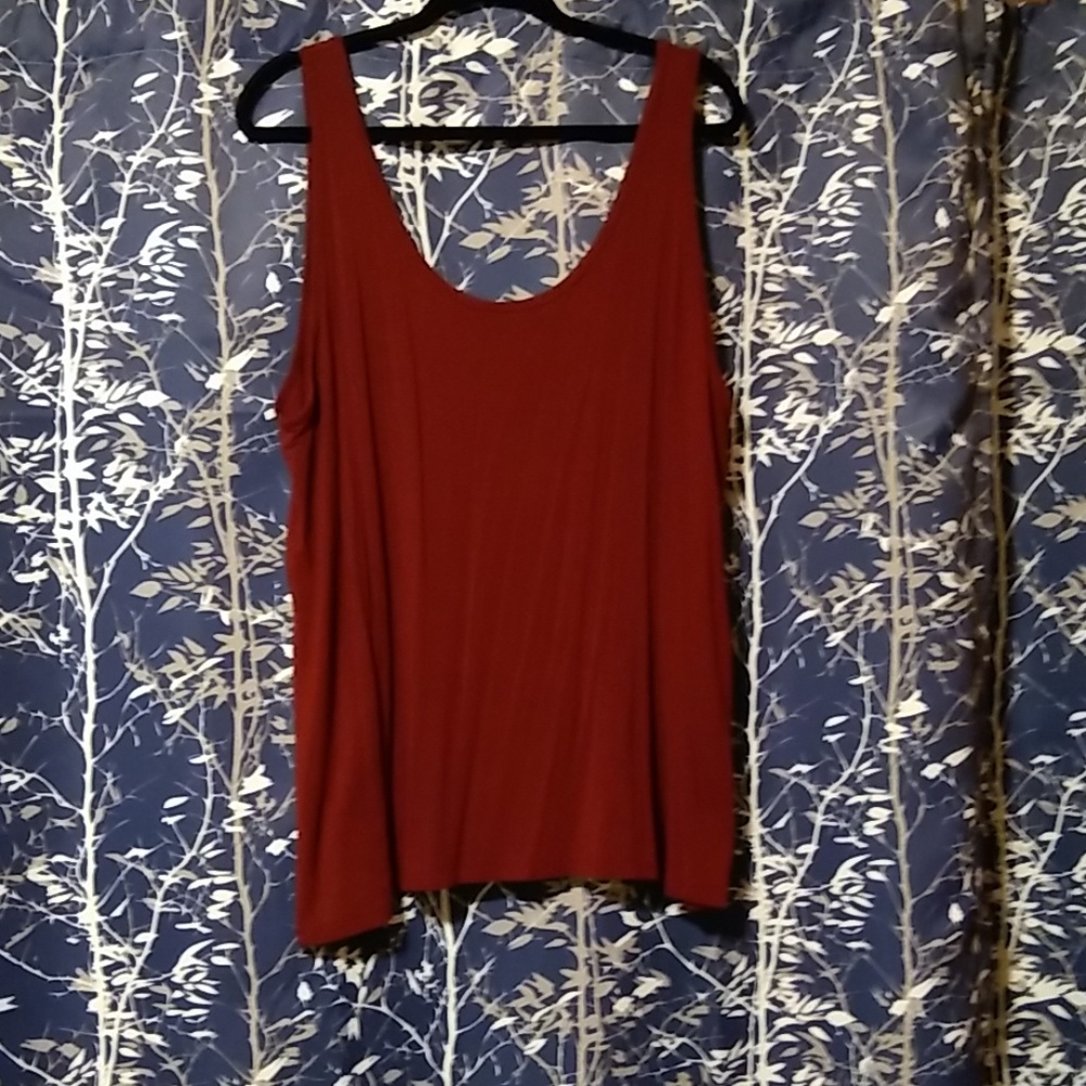 Lane Bryant Tank 26/28 Maroon/Burgundy